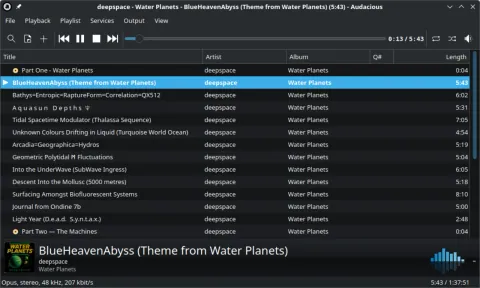 Audacious: screenshot 1