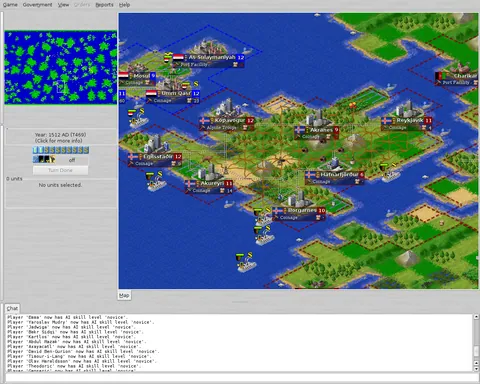 Freeciv: captures de pantalla 1