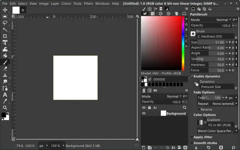 GIMP: ეკრანის სურათები 1
