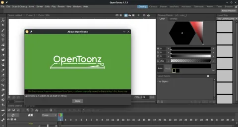 OpenToonz: ekran görüntüleri 1