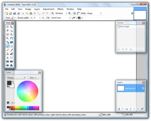 paint.net: ekran görüntüleri 1