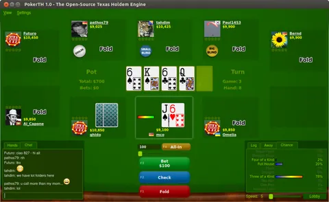 PokerTH: ეკრანის სურათები 1