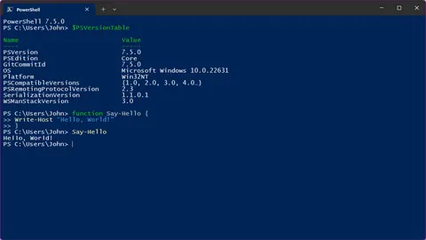 PowerShell: screenshots 1