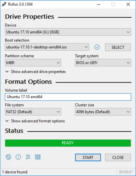 Rufus: screenshots 1