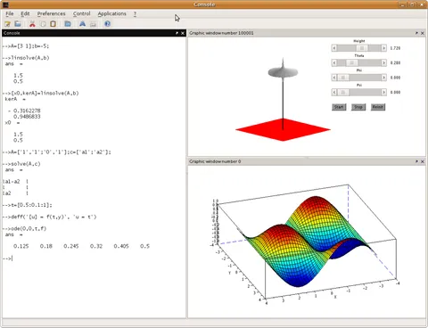 scilab: captures de pantalla 1
