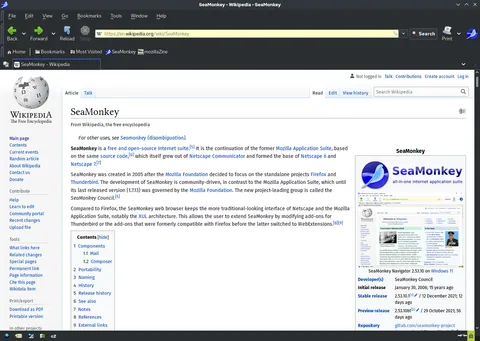 SeaMonkey: captures de pantalla 1