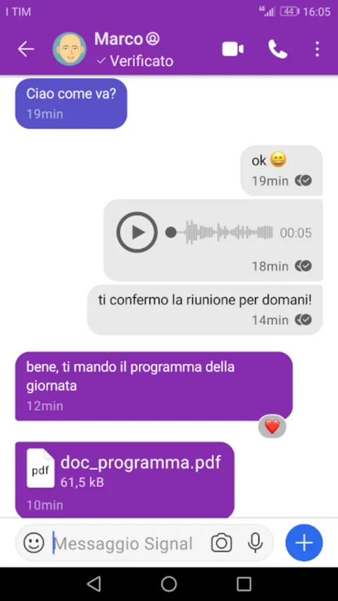 Signal: screenshots 1