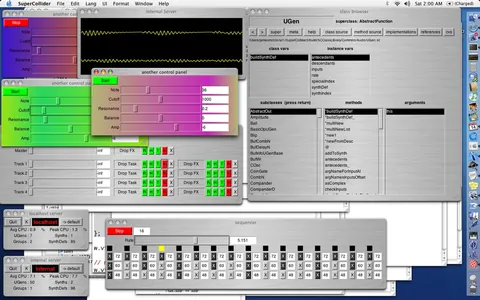 SuperCollider: تصاویر محیط برنامه 1
