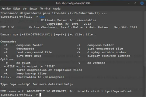 UPX: screenshots 1