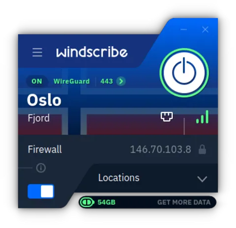 Windscribe: ეკრანის სურათები 1