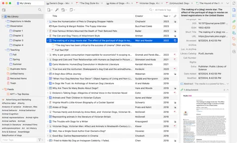 Zotero: ekran görüntüleri 1